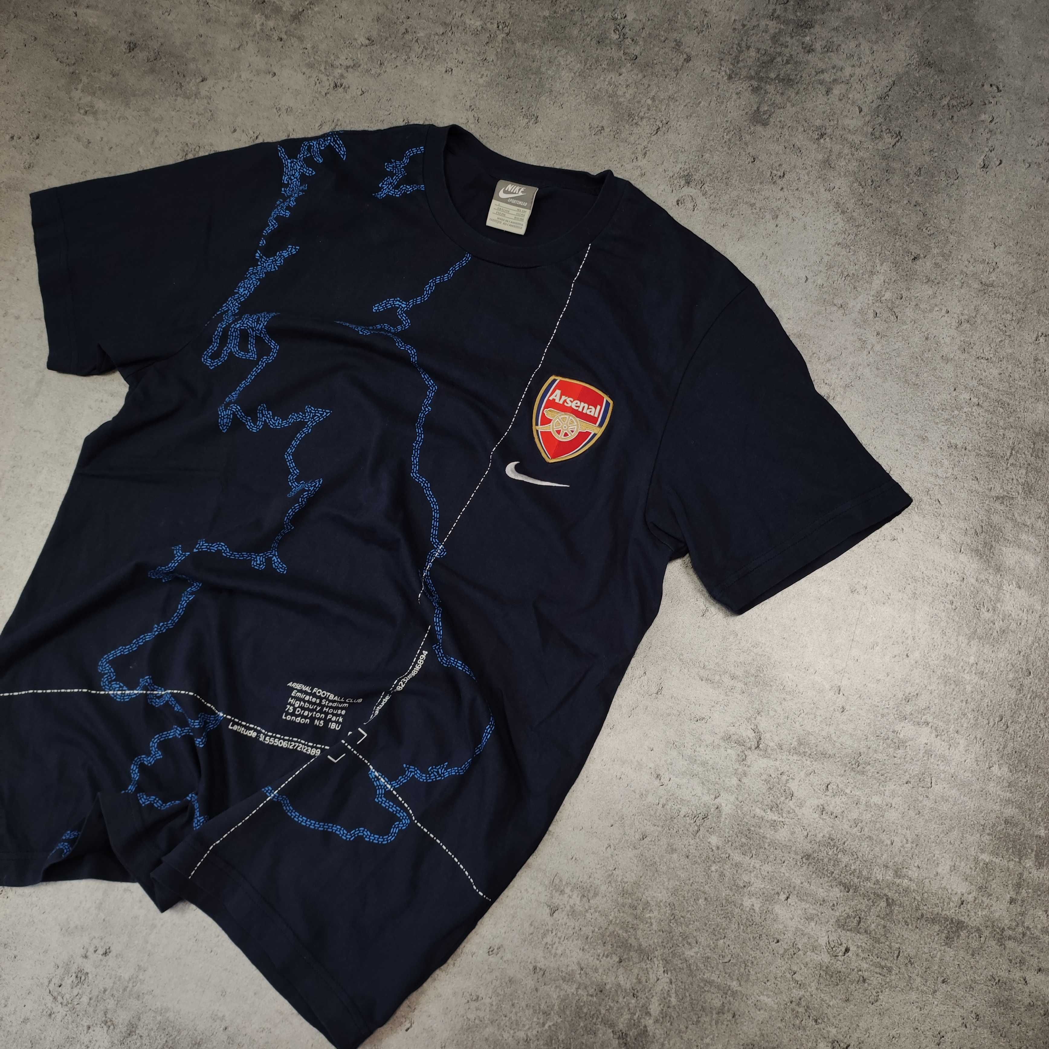 MĘSKA Koszulka Kibicowska PIŁKA Nożna Arsenal Londyn Nike Granatowa