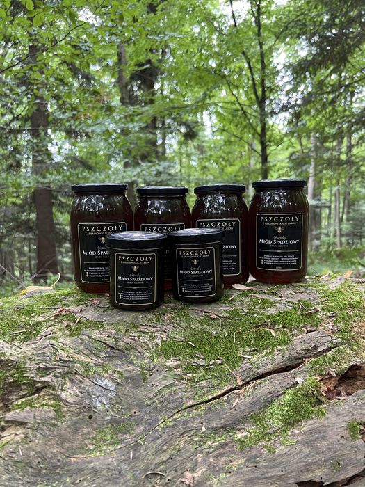 Miód spadziowy-spadź iglasta        1xsłoik 450g/350ml