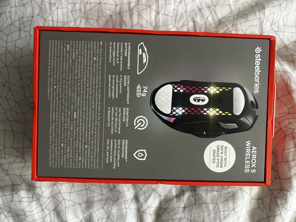 SteelSeries Aerox 5 Wireless – Gamingowa myszka bezprzewodowa