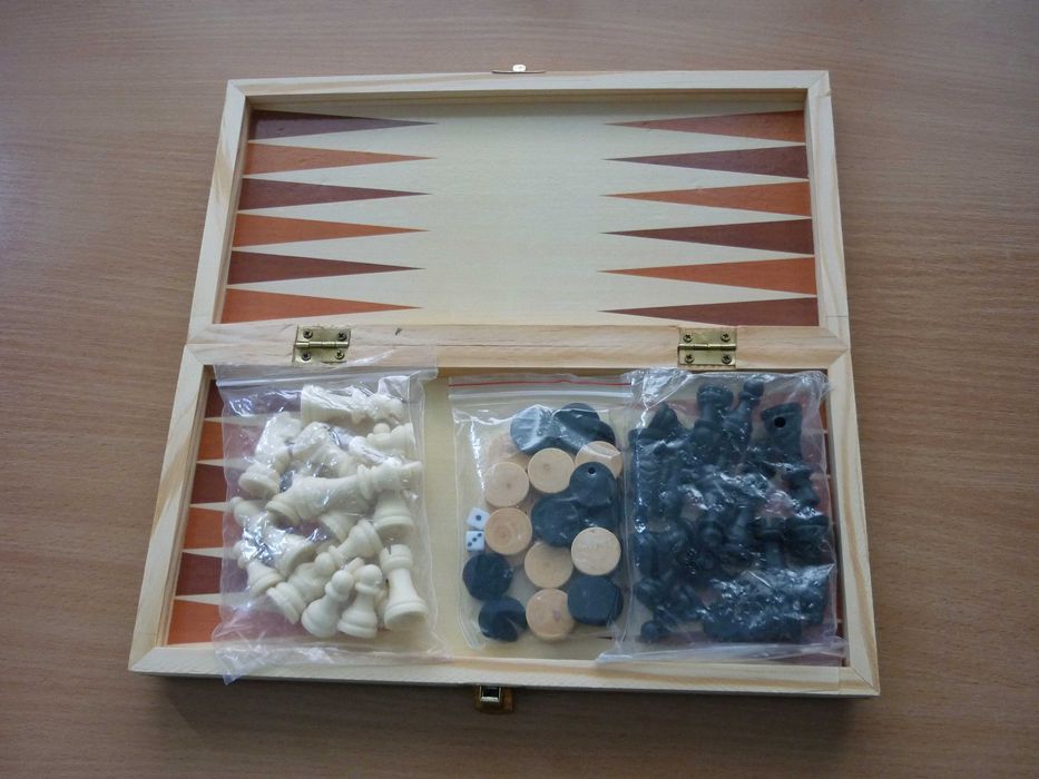 Шахматы 3в1, набор игр для развития логики,35*35