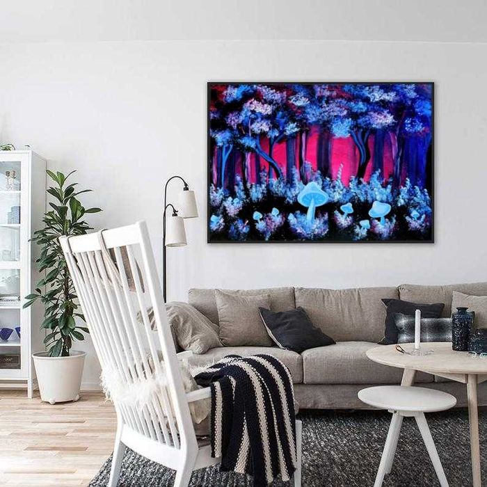 Sonhos de Floresta Néon 60x80 cm
