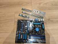 Zestaw płyta gł. MSI B85-G43 + intel i5-4690 + 32GB Ram