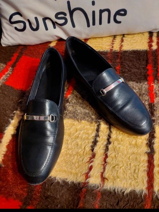 Czarne, skórzane lordsy #vagabond