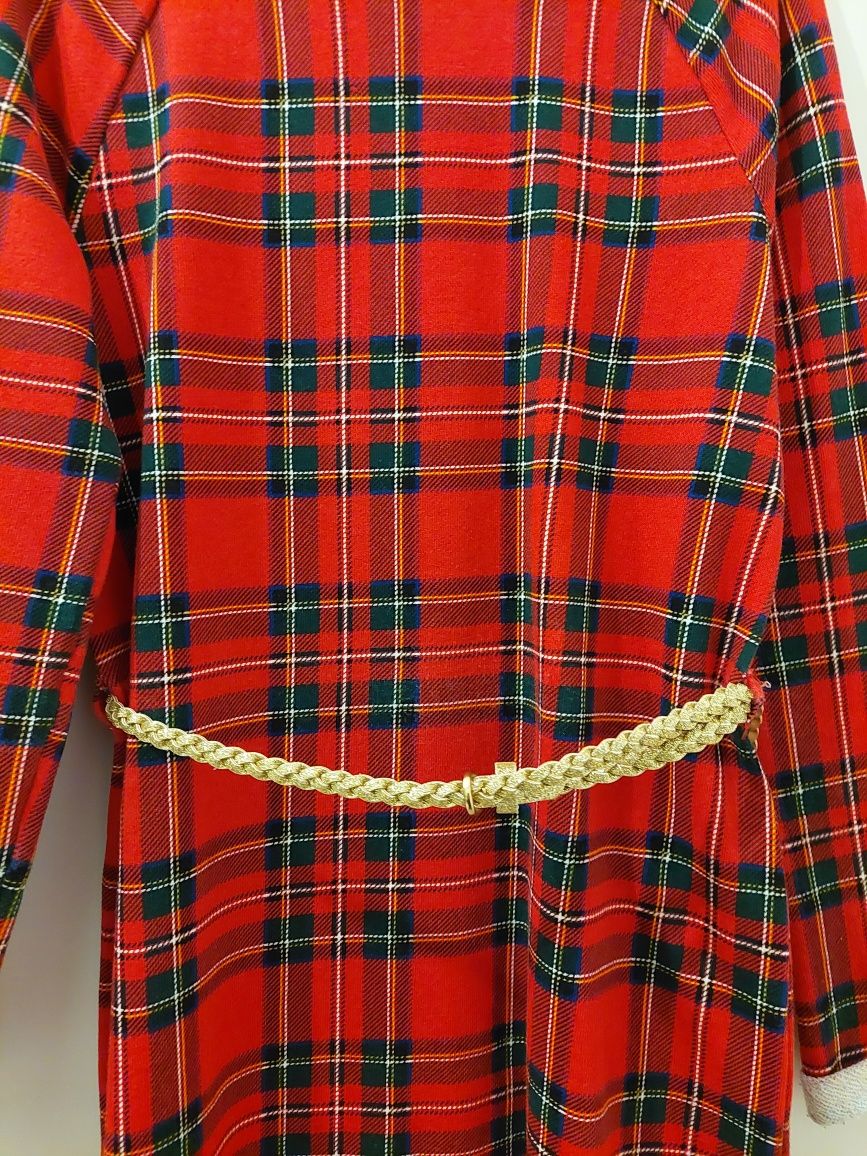 NOWA sukienka czerwona w kratkę H&M r. 134