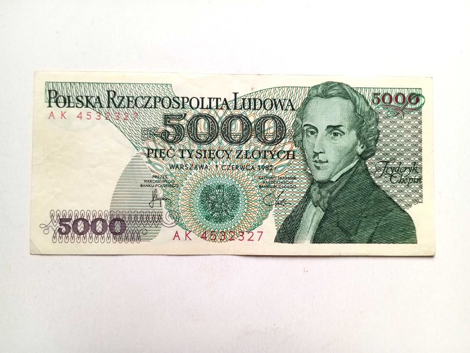 5000 zł 1982   -  AK  -
