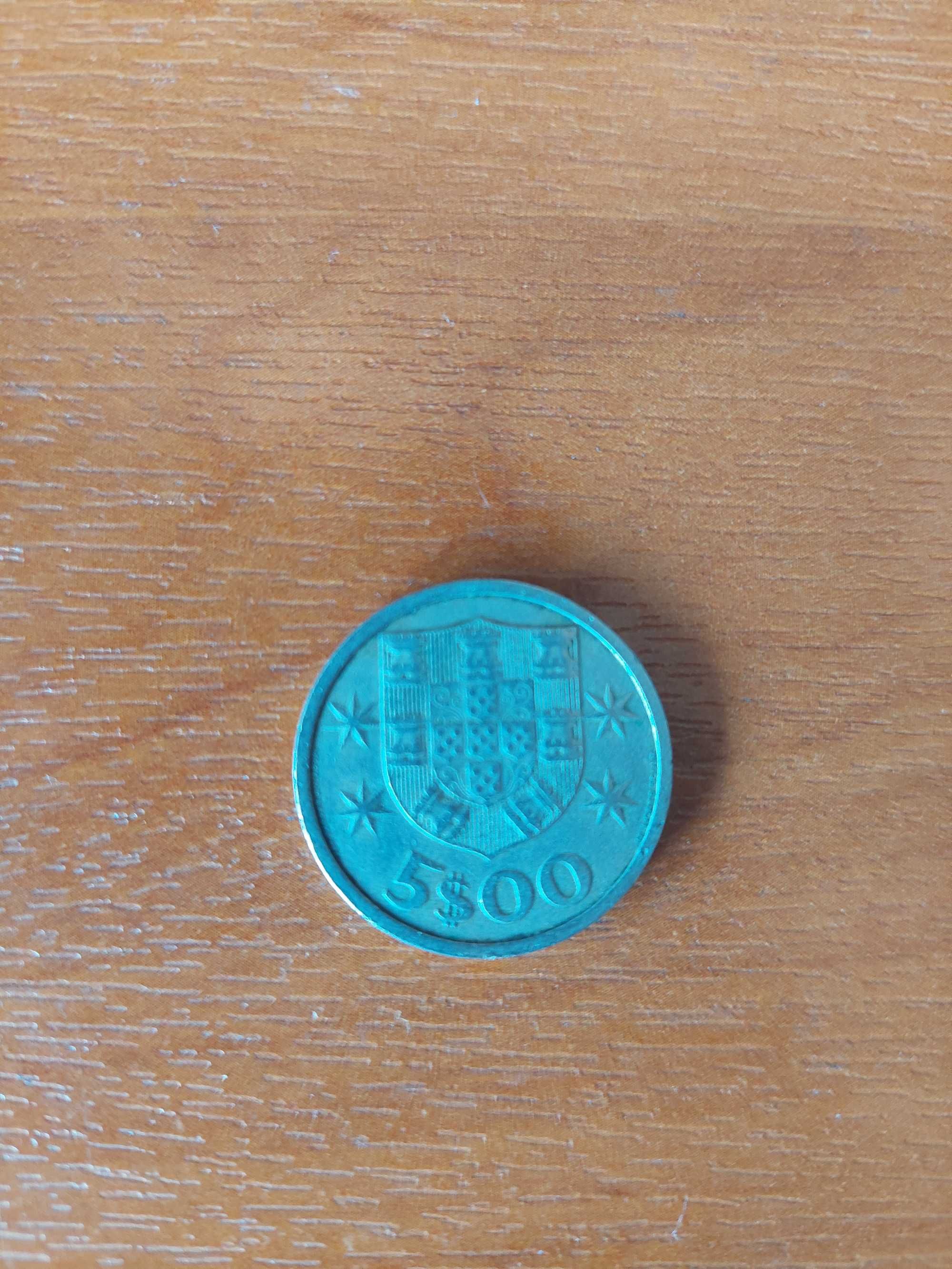 Moeda 5 escudos 1966 Cupro-Níquel