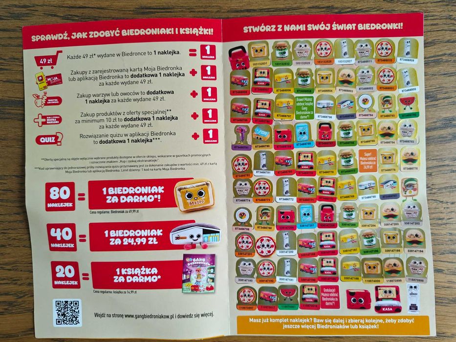 Wyklejony album biedroniaki