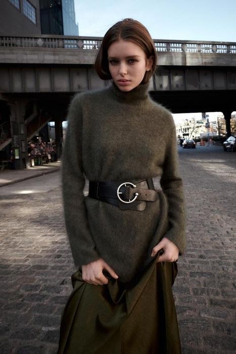 Светр zara з кашеміром та вовною із високим коміром