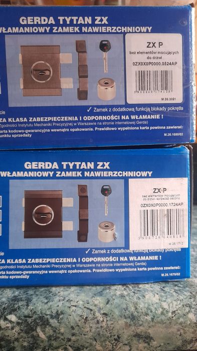 Zamek Gerda ZXP-brąz i grafit z