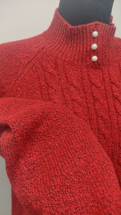 Sweter damski roz. M czerwony