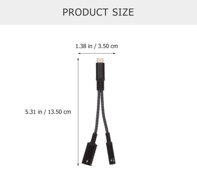 Przełacznik Słuchawek Typu USB C 3.5 mm