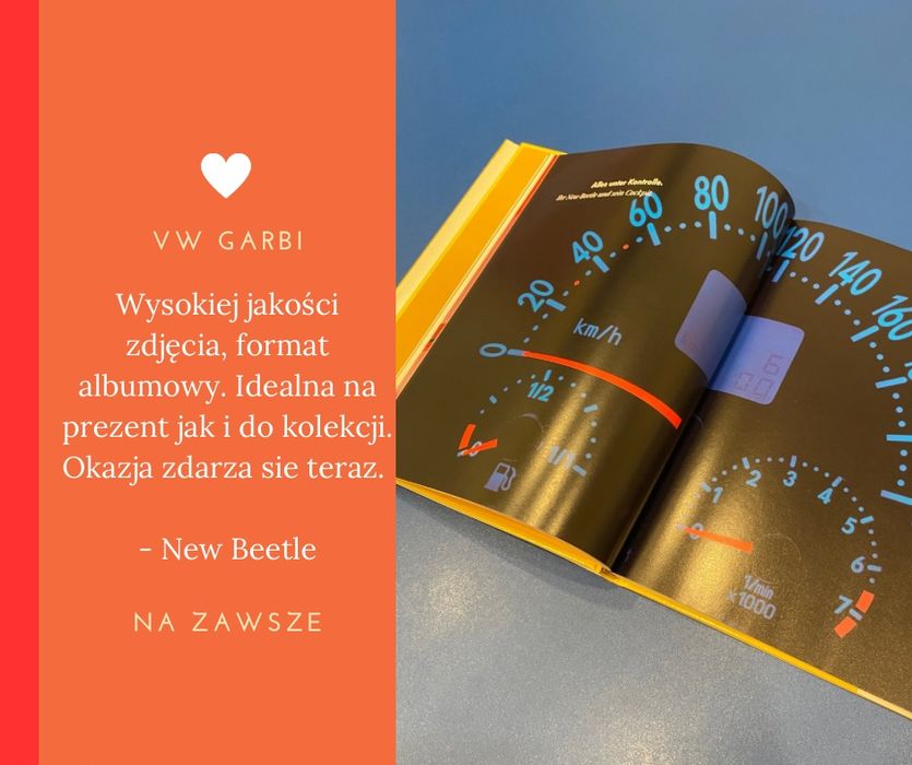 New Beetle książka, okazja dla fana. Naklejka Gratis!