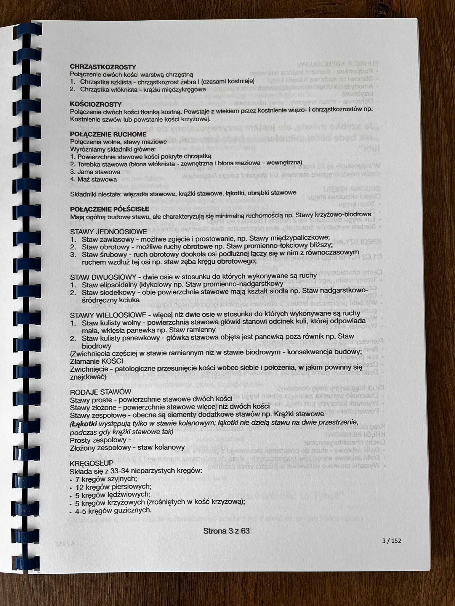 Skrypt Wykłady z anatomii cały rok UMED Łódź