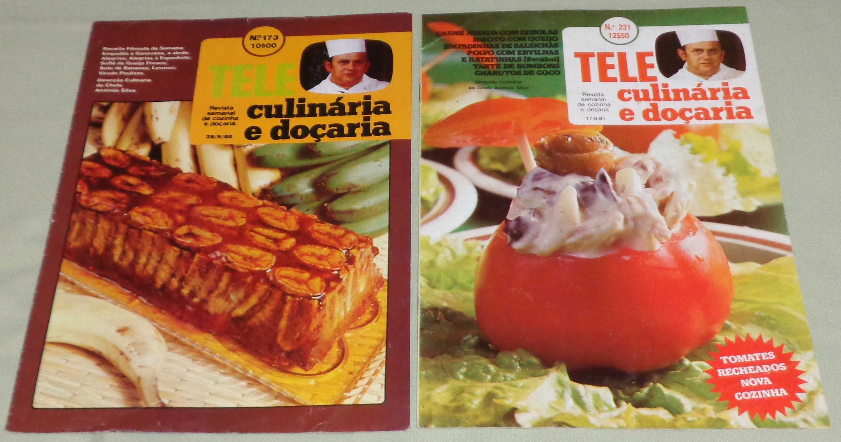 Conjunto de 12 revistas Teleculinária (11 normais e 1 especial)