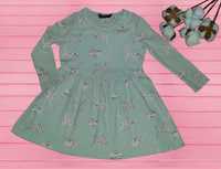 Детская одежда для девочки Мятное хлопковое платье George 2-3 года