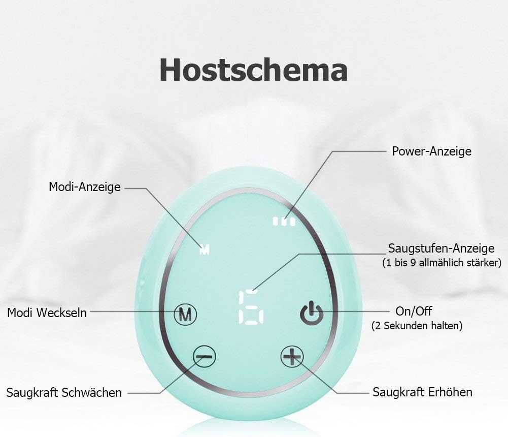 Laktator elektryczny podwójny 3 tryby, duża moc 9 poziomów ssania