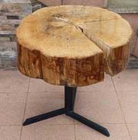 Stolik z drewnianym blatem + dodatkowy blat