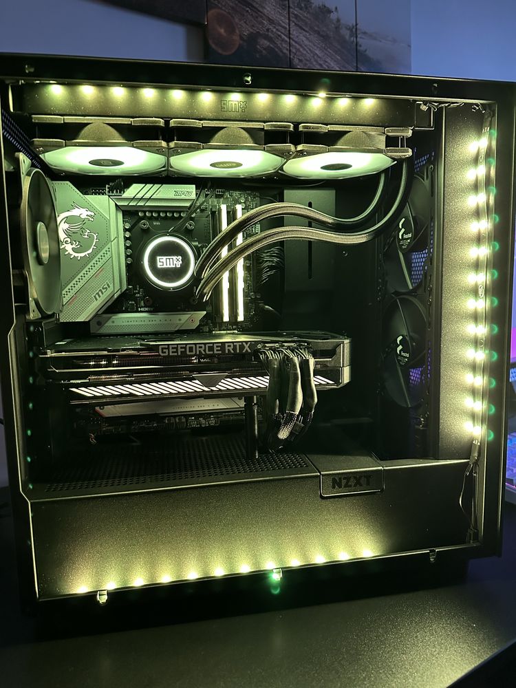 Komputer gamingowy RTX 3070TI RYZEN 5 9600x MSI MAG B650 RAM 32GB DDR5