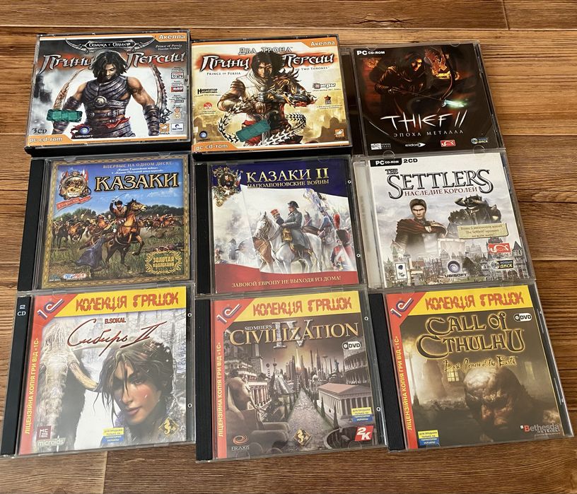 Ігри ПК (PC): Готика, Герои, Казаки, Сибирь, Дальнобойщики, Ил2, Thief