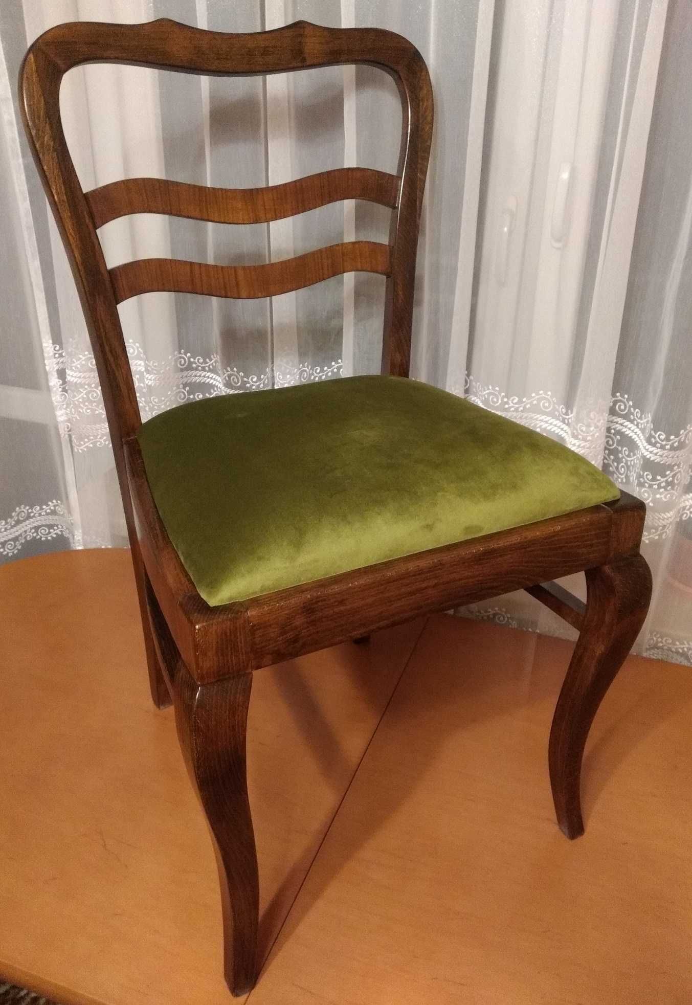 Krzesła, zabytkowe, drewnine, antyk, ArtDeco, lata '30- '40