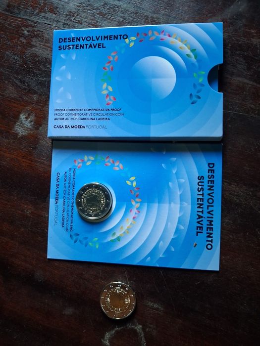 Lote moedas desenvolvimento sustentável, prof bnc,corrente
