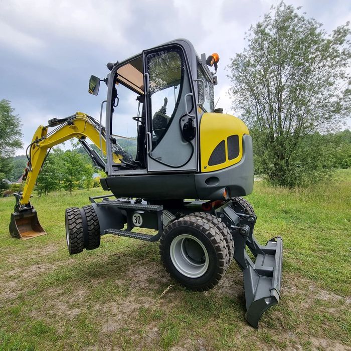 Wacker Neuson 6503-2 wersja7 Koparka kołowa 6,5t Nowe opony tylko 2025mtg jak nowa z Salonu 2015r import Norwegi!  Serwisy DEKRA TUV Zero Luzów i wycieków 2łyżki Pompa paliwa Tanio IGŁA