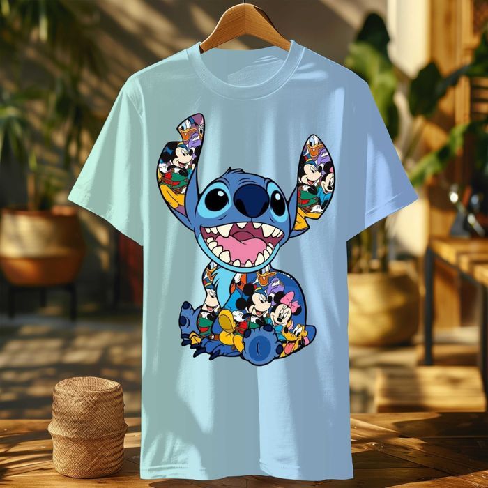 Naprasowanka Lilo i Stitch Stich Uśmiechnięte postacie 15cm #N675