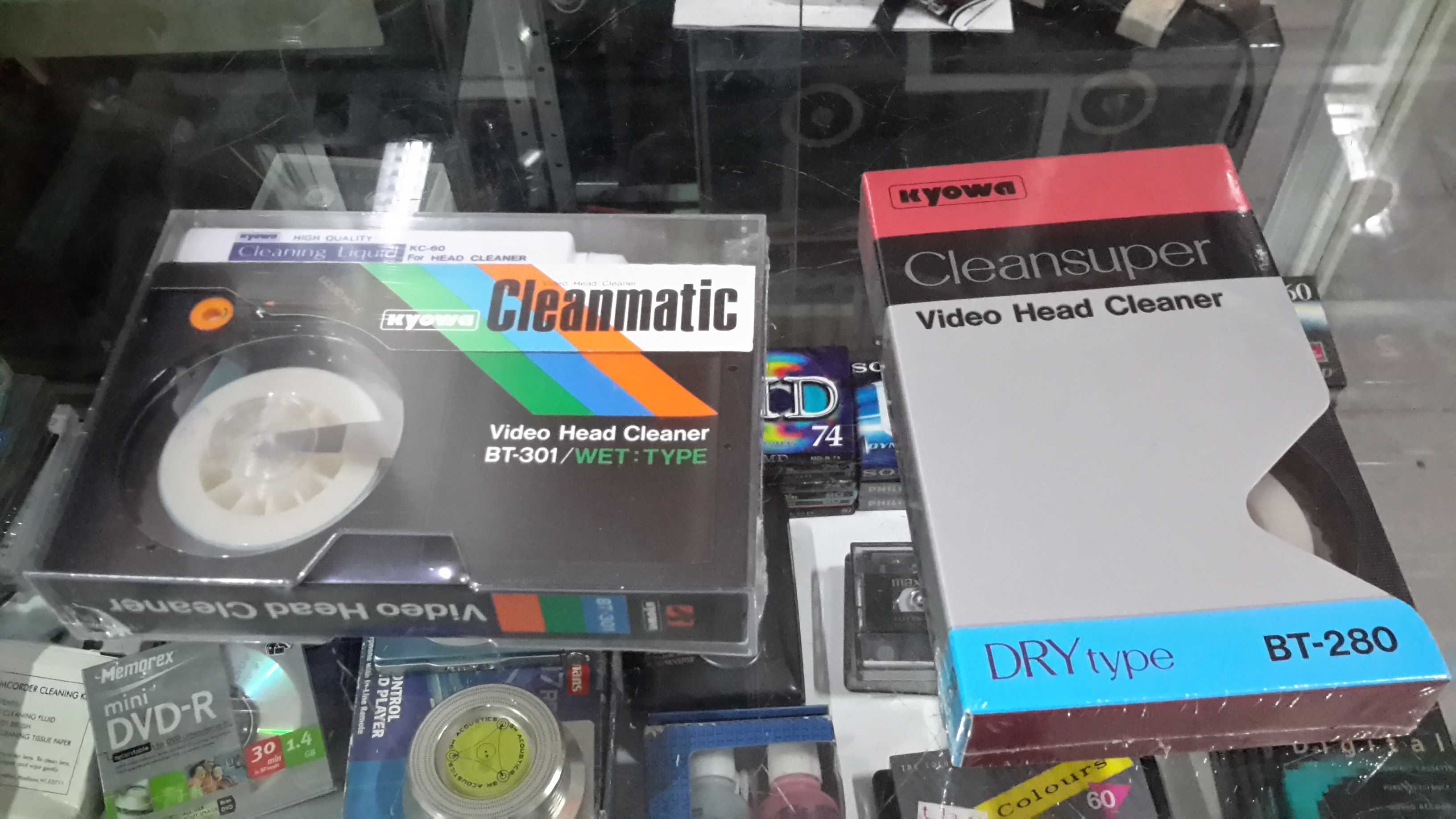 Betamax, vhs,8mm cassetes de limpeza, novas!