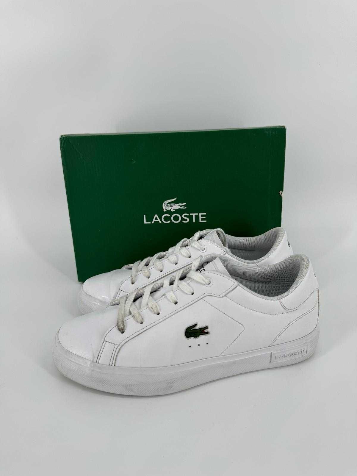 Lacoste buty sportowe białe tenisówki 38 skórzane sneakersy