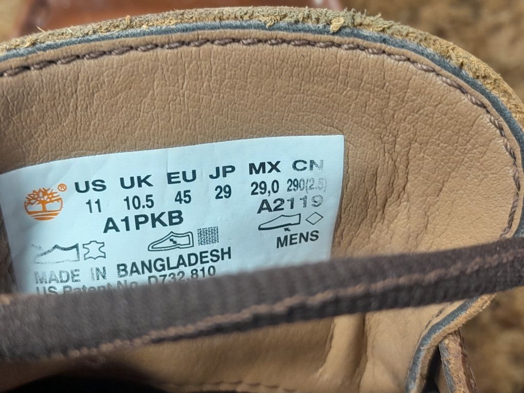 Кросівки,мокасини оригінал Timberland 45 розмір.