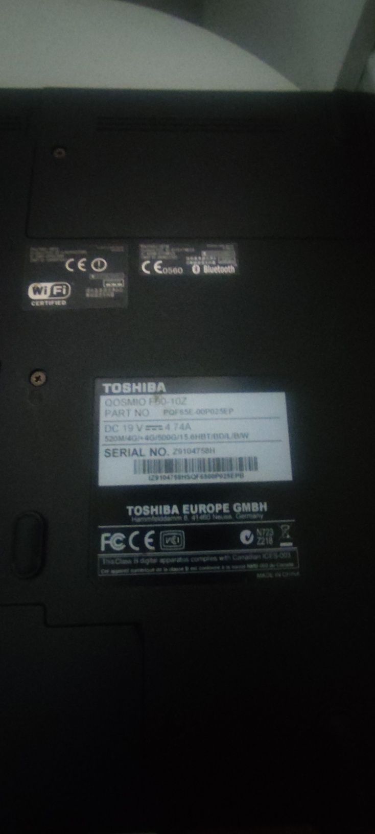 Toshiba Qosmio F50-10Z