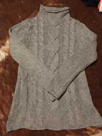 Sweter dzianinowy modny splot warkocz gina tricot S