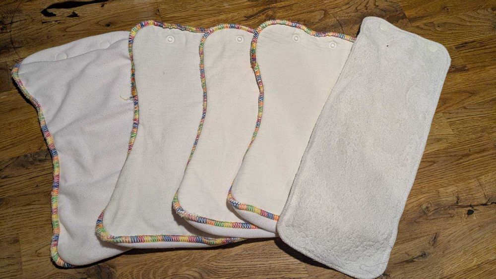 Duży zestaw pieluch wielorazowych + wkłady