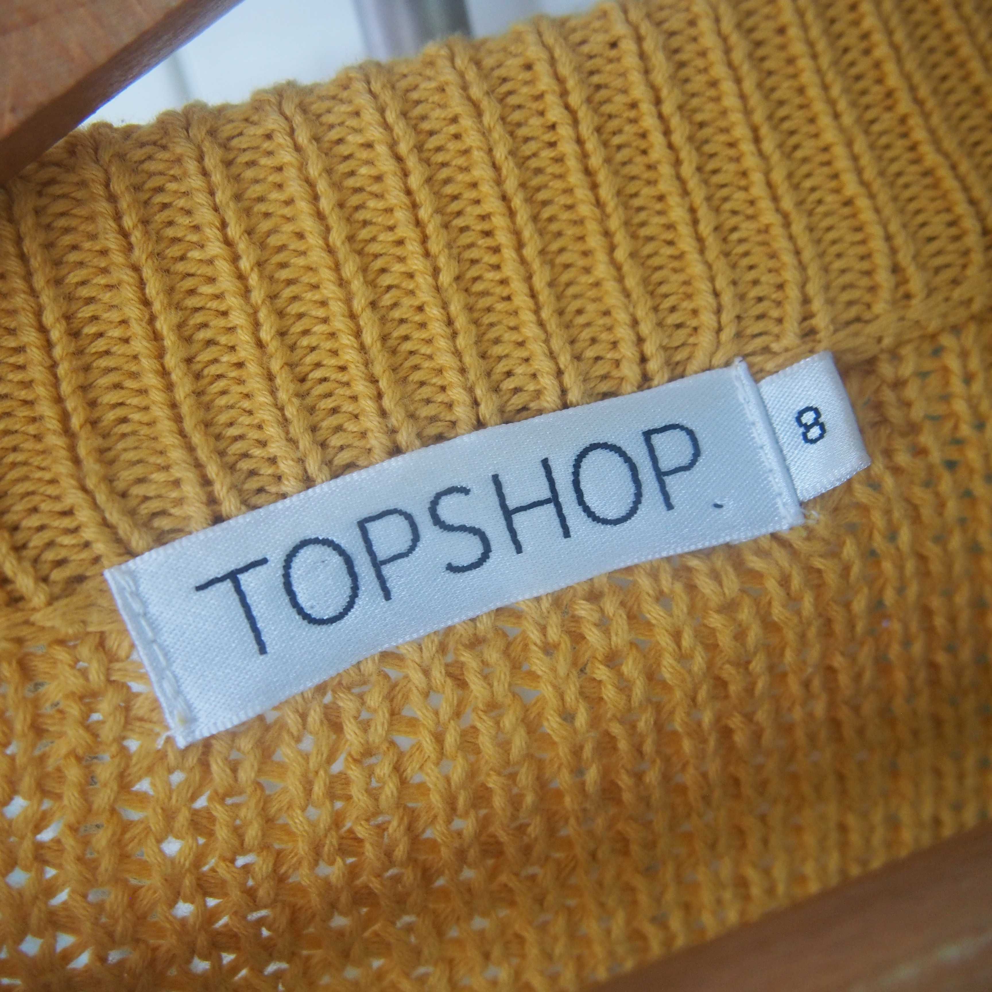 Musztardowy sweter Topshop rozm. S