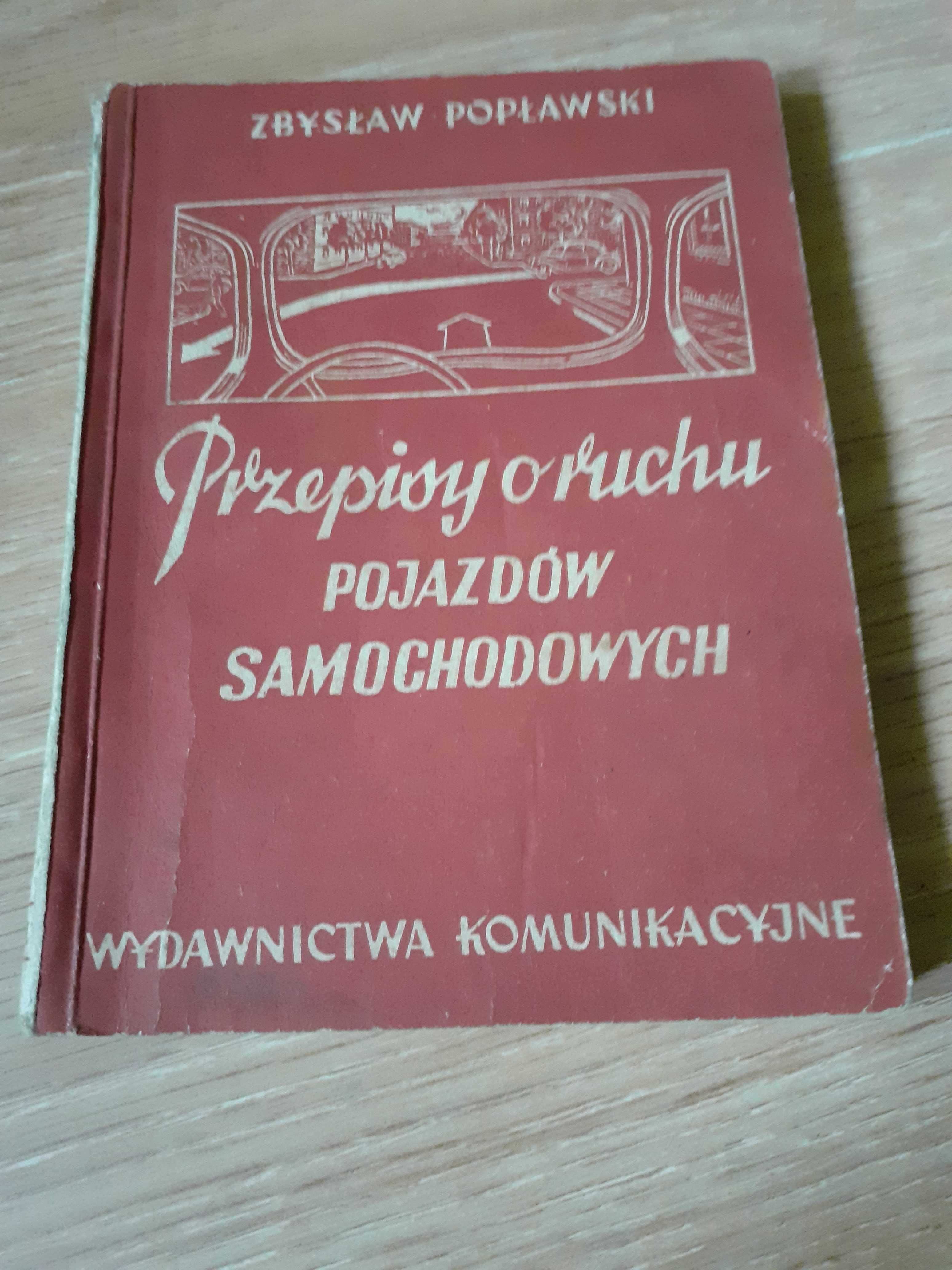 Stara ksiązka przepisy r samochod 1952 .rok