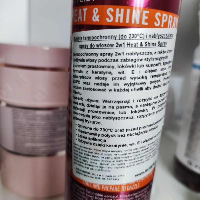 Batiste Stylist 200ml heat shine shield my locks spray termoochronny
