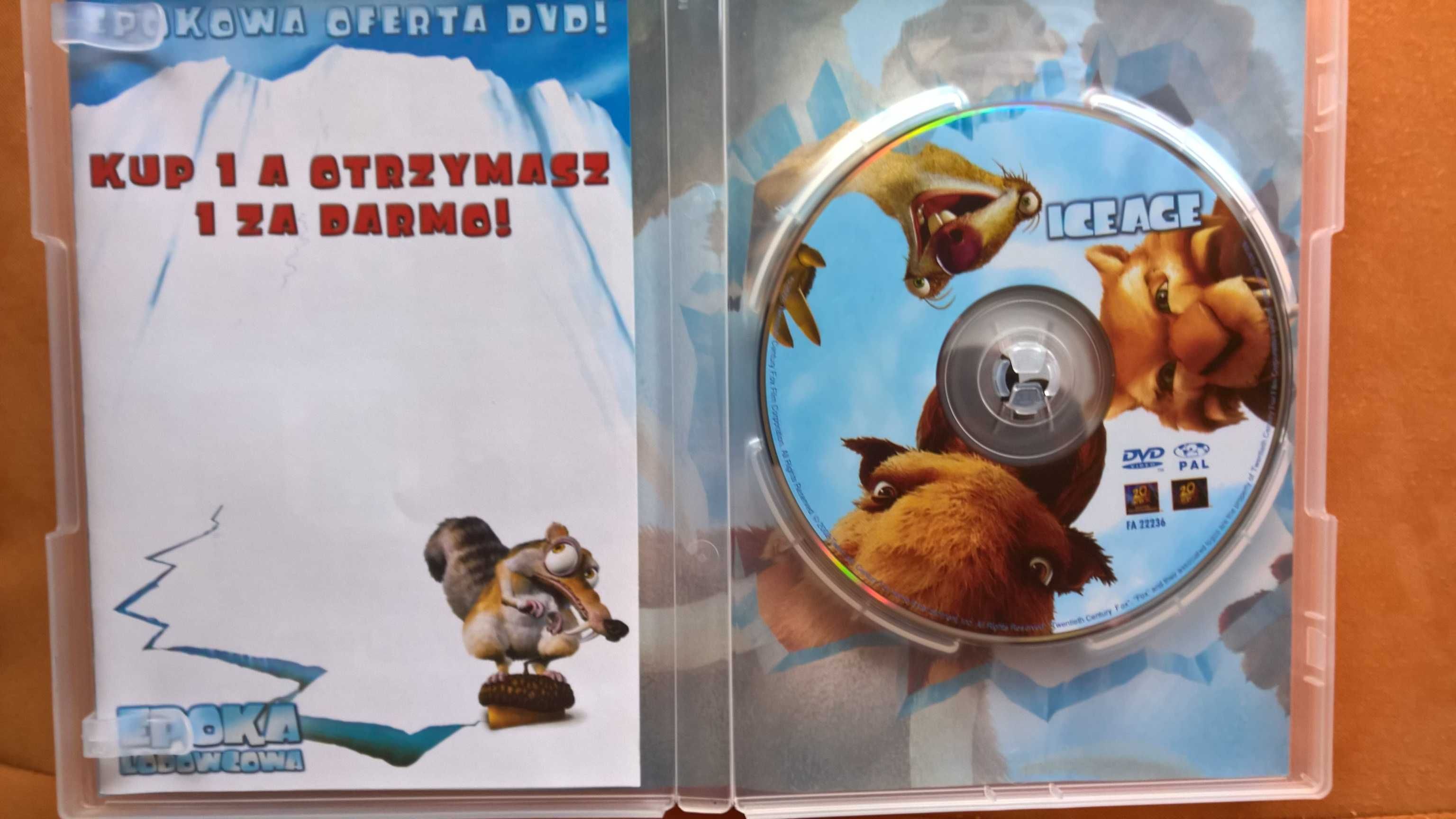 DVD Epoka Lodowcowa 1 i 2 oryginały!