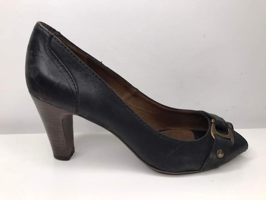 Czółenka skórzane Massimo Dutti Rozmiar 38