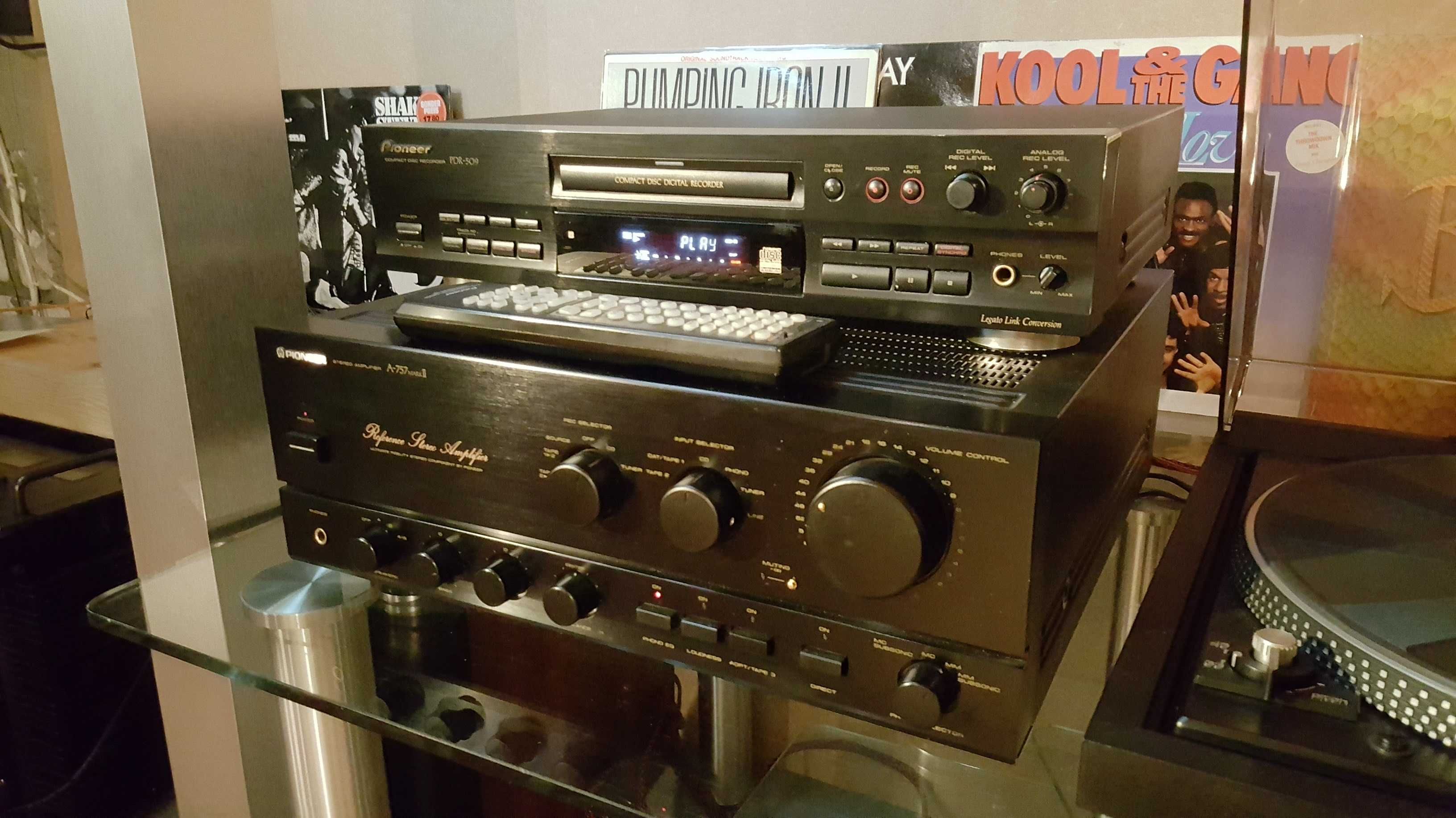 Wieża zestaw Revox Pioneer recorder PDR 509 odtwarzacz + A757