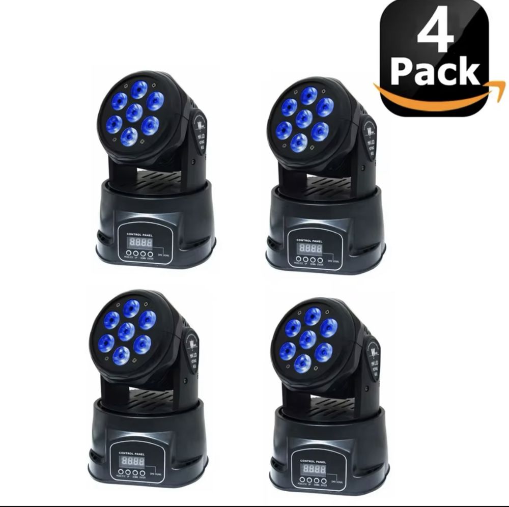Vendo 4 moving head wash, mesa dmx e um kit de 5 cabos de 3 metros