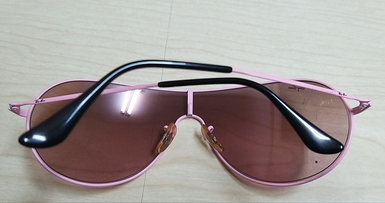 Óculos Ray Ban aviator, cor de rosa. Originais.