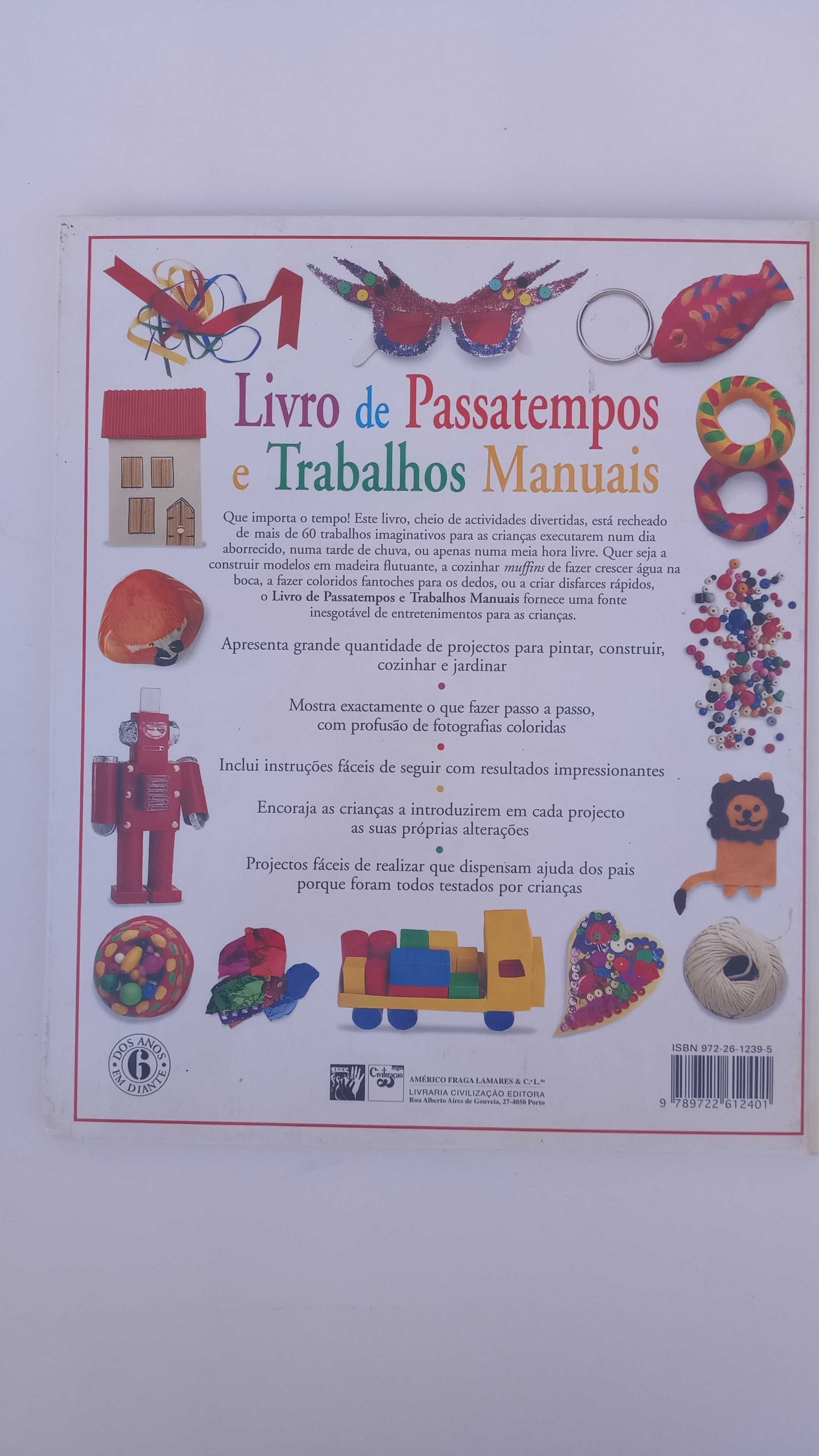 Livro de passatempos e trabalhos manuais