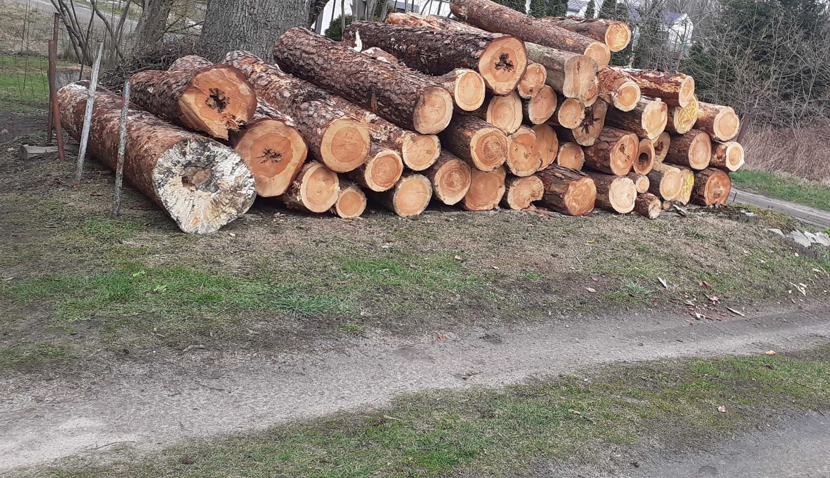 Cięcie, rąbanie drewna na opał, koszenie trawy.