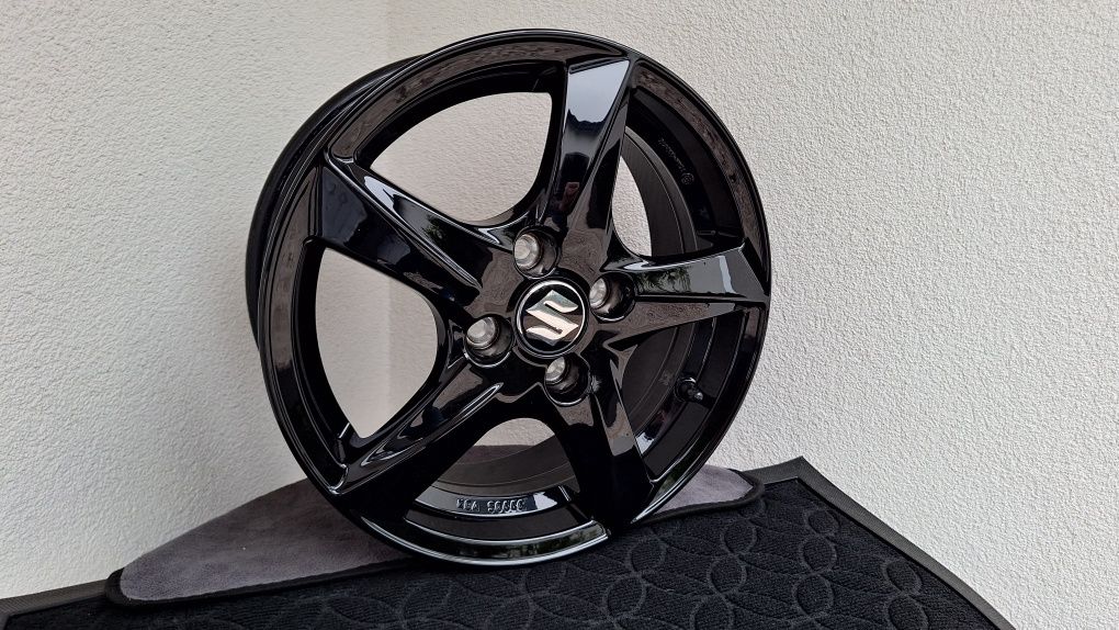 Nowe Alufelgi 4x100 R15 Toyota Yaris Suzuki Swift Czarny Połys
