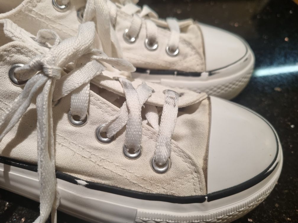 Trampki 36 Sprandi białe tenisówki buty do szkoły na wf