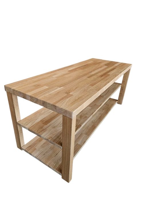 Szafka RTV Stolik audio z drewna dębowego 135 x 50 x 52 cm