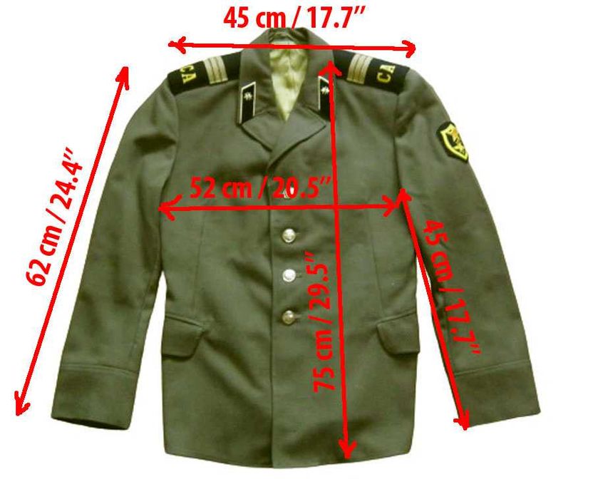Советская Военная Форма Китель Пиджак Куртка размер 50/4  Б/У 1980-х