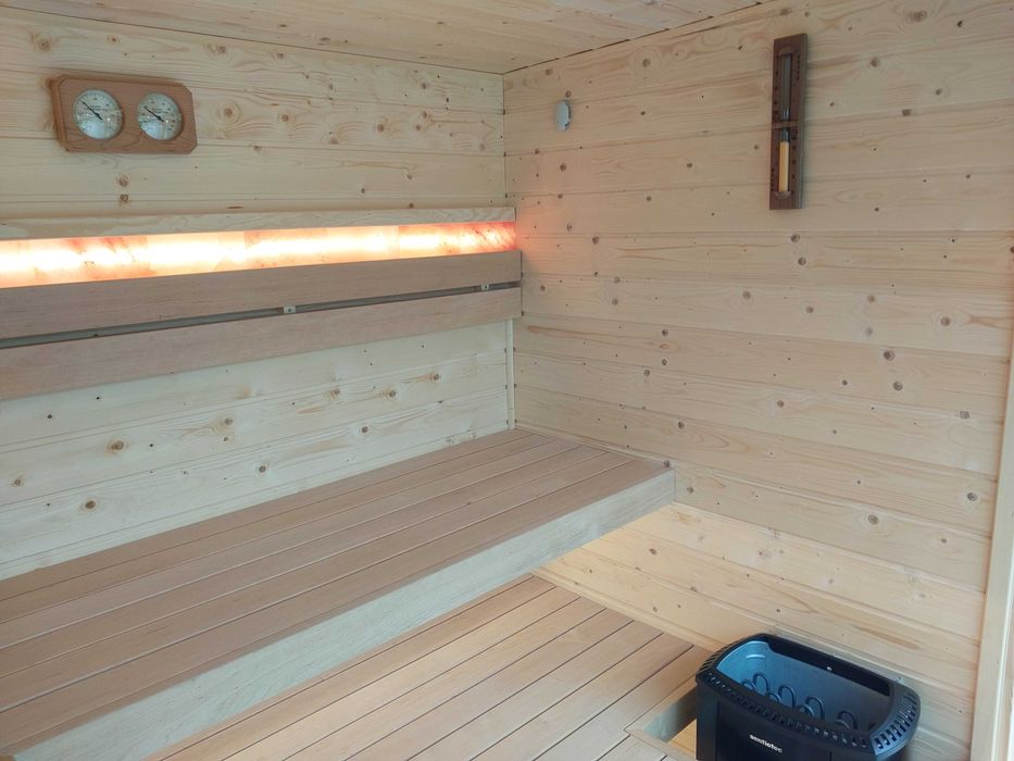 Sauna Ogrodowa z Przedsionkiem 3,5 m x 2,2 m