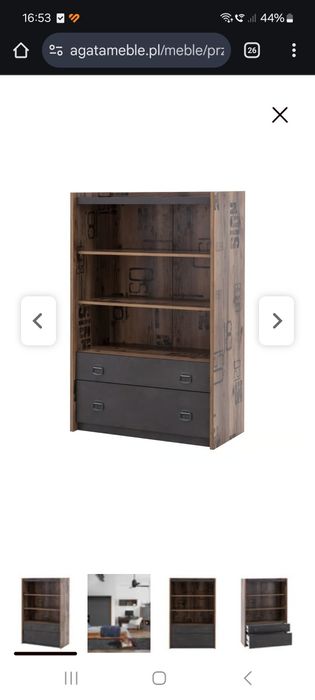 Komplet 3cz  mebli młodzieżowych FARGO Agata meble biurko szafa komoda