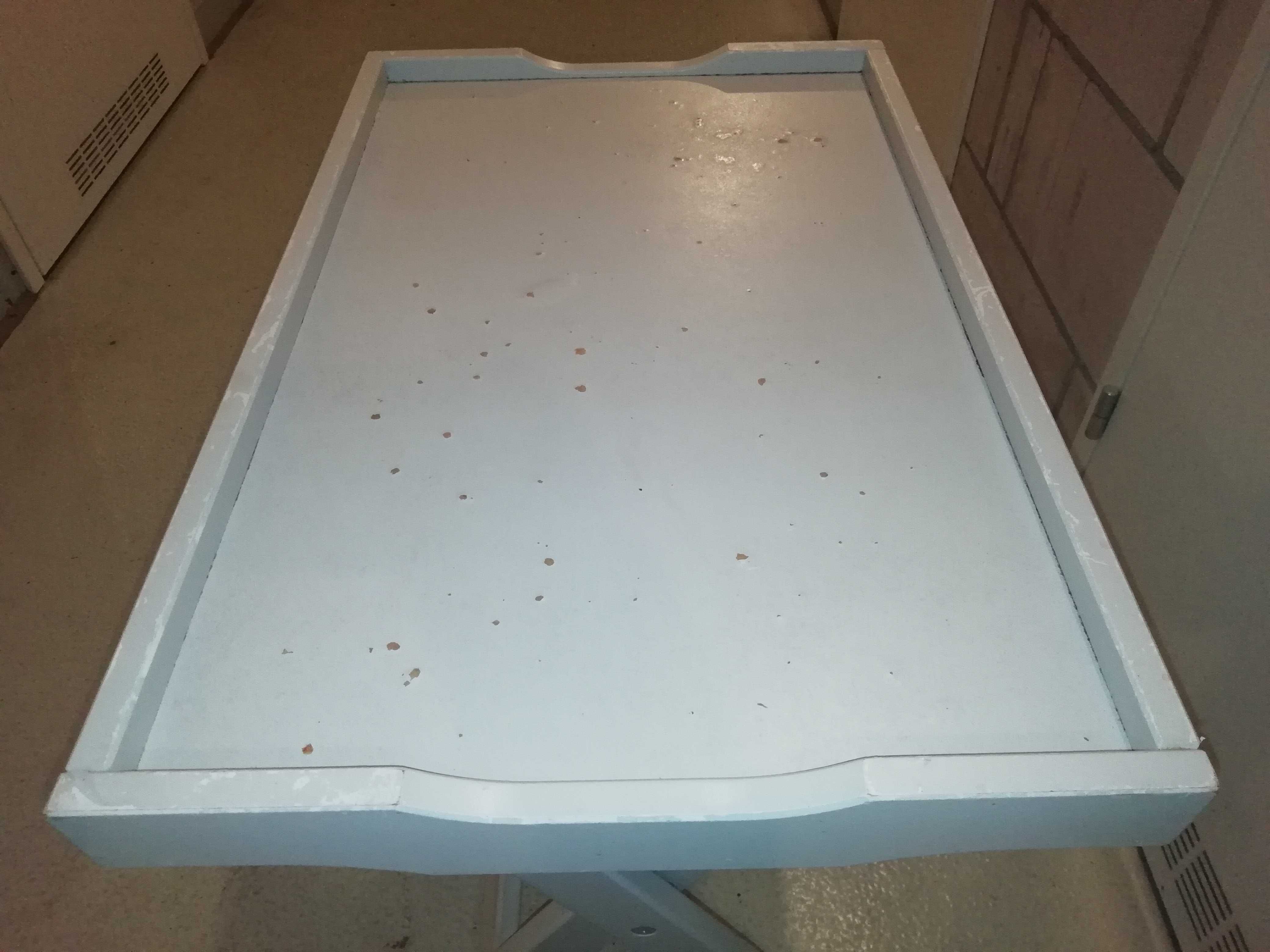 Ikea Maryd stolik z tacą szary składany